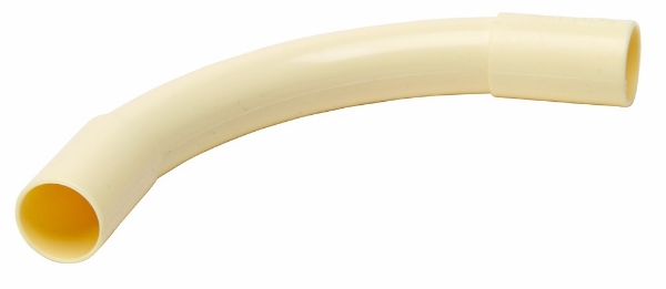Afbeeldingen van Bocht plastic creme 5/8 a 5 stuks