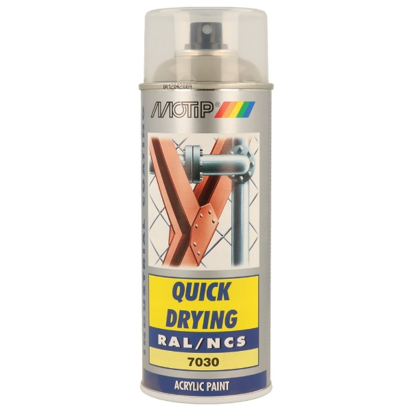 Afbeeldingen van Motip spuitverf ral7030 steengrijs 400ml