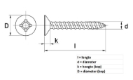 Afbeeldingen van Verzonken pl.sch. vz. 4.8x25  din7982ch