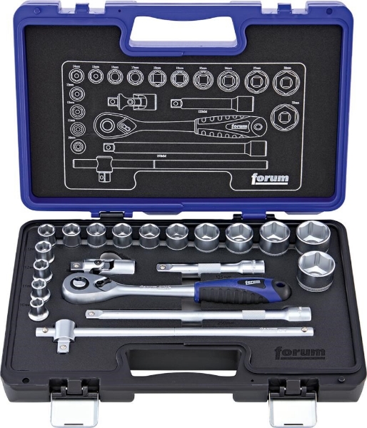 Afbeeldingen van For dopsleutelset 1/2" 20dlg.