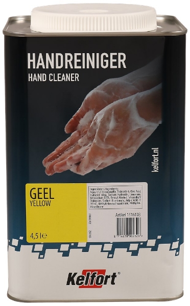 Afbeeldingen van Handreiniger m.schuurmiddel 4.65l geel