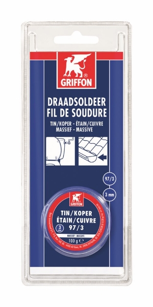 Afbeeldingen van Griffon soldeerdraad 97/3 3mm 100gr