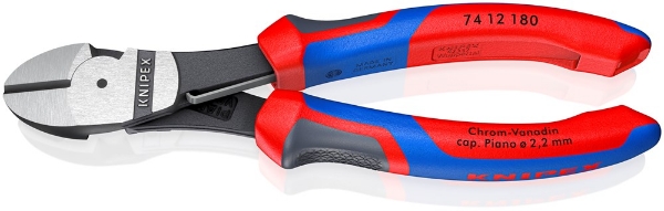 Afbeeldingen van Krachtzijsnijtang 180mm nr.7412 Knipex