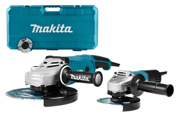 Afbeeldingen van Makita 230V Haakse slijperset 125/230MM