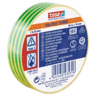 Afbeeldingen van Tesa 53988 isolatietape geel/groen 20m, 19mm
