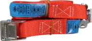 Afbeeldingen van Kelfort spanband rood 25mm x2.0m m.klemgesp