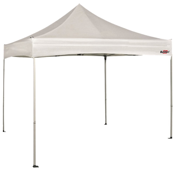 Afbeeldingen van Doorwerktent stalen frame 3x3m wit