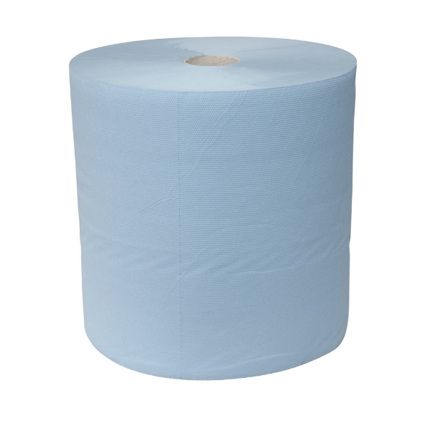 Afbeeldingen van Euro poetspapier blauw 3-laags 37cm x 380mtr