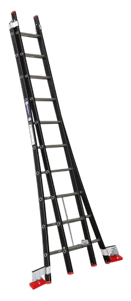 Afbeeldingen van Kelfort reformladder alu/zwart 2x10