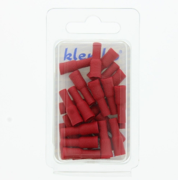 Afbeeldingen van Rondstekerhuls 4x24mm rood sp1504ho (25st.)