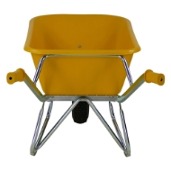 Afbeeldingen van Fort kruiwagen 100ltr. geel sbm-100