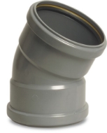 Afbeeldingen van PVC-U bocht 160mm 30° manchet