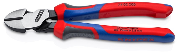 Afbeeldingen van Krachtzijsnijtang 200mm 2c-gr. Knipex
