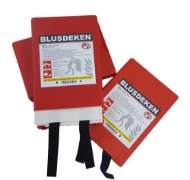 Afbeeldingen van Blusdeken hardbox 120x120cm enkellaags