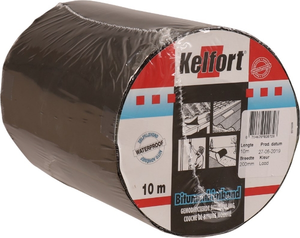 Afbeeldingen van Kelfort bitumenkimband 200mm loodkleur 10m