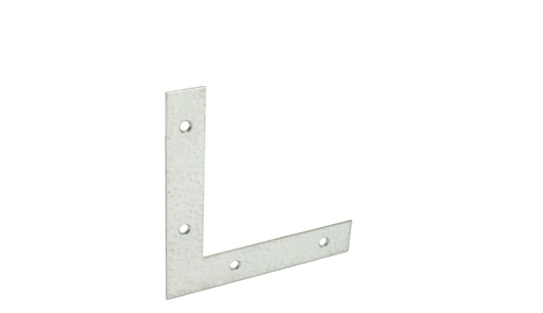 Afbeeldingen van Raamhoek recht 100x100 18x1,5 zink magnesium