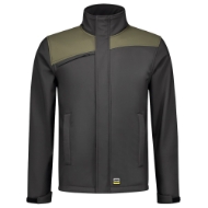Afbeeldingen van Softshell Bicolor 402021 xl darkgrey/army