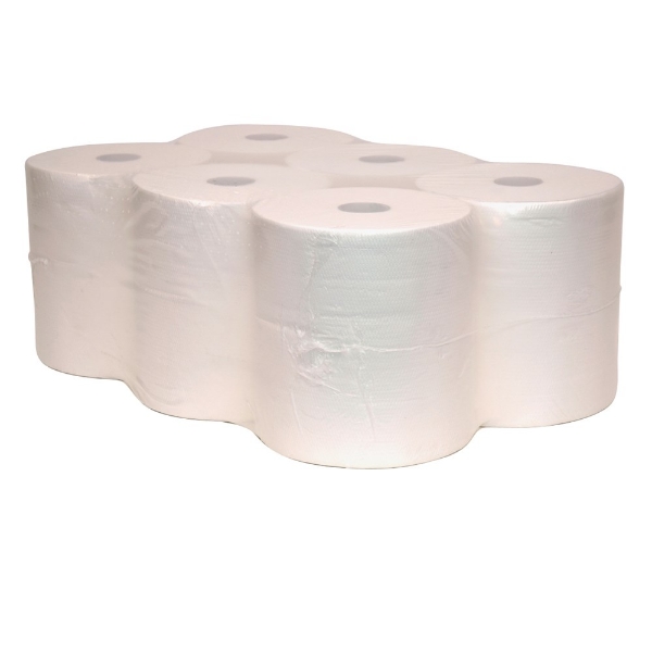 Afbeeldingen van Handdoekrol 2-laags cell. 20cm x 140 mtr