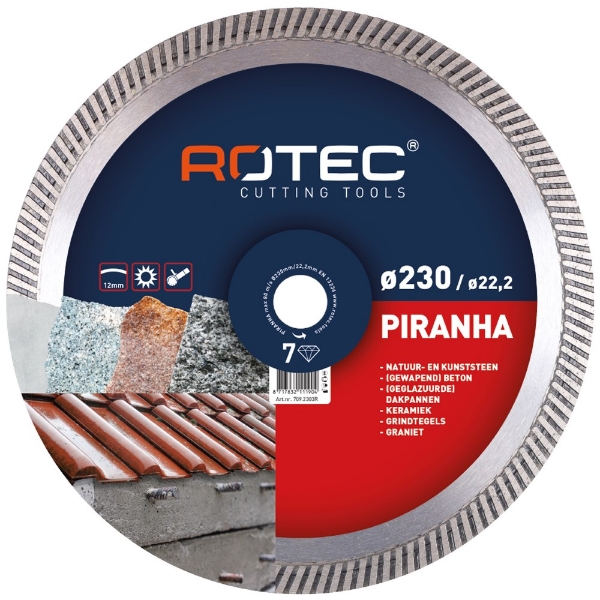 Afbeeldingen van Rotec Diamant zaagblad Piranha ø230xø22,2