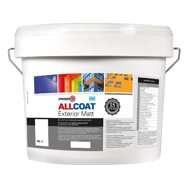 Afbeeldingen van Zinsser Allcoat Extrior matt RAL 3002 10 ltr