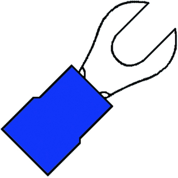 Afbeeldingen van Vorkkabelsch. bm=4mm blauw a2543g