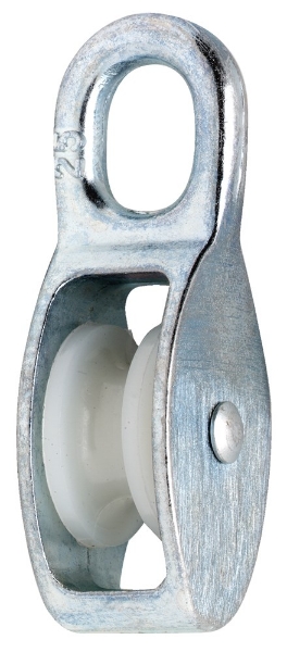 Afbeeldingen van DX Katrol Nylon wiel 8mm verzinkt (1 stuks)