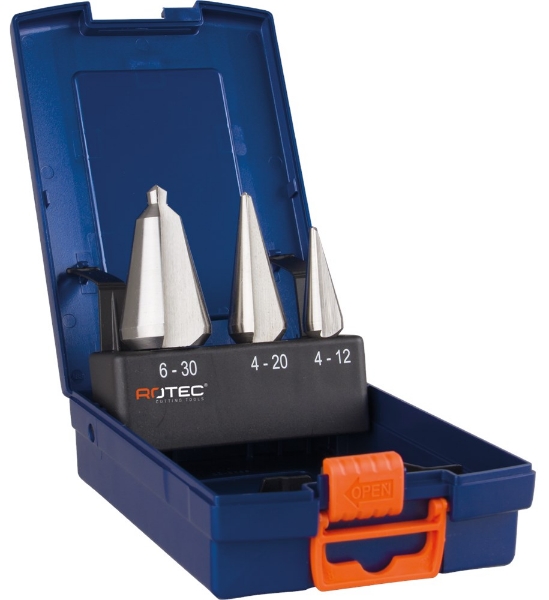 Afbeeldingen van Rotec Conische plaatb.set '420', 3-dlg,