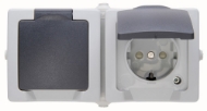 Afbeeldingen van Wcd dubbel hor. opbouw IP44 budget uitv.