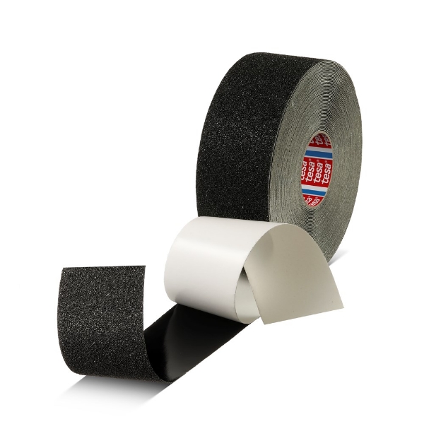 Afbeeldingen van Tesa 60950 antislip-tape zwart 15m, 50mm
