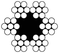 Afbeeldingen van Dul staalkabel 2mm geg 6x7+1twk