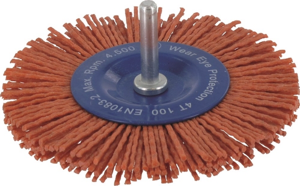 Afbeeldingen van Rotec stiftborstel vlak nylon 100x1,2mm