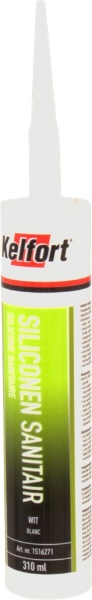 Afbeeldingen van Kelfort siliconenkit sanitair wit 310ml