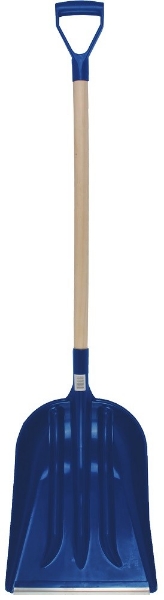Afbeeldingen van Sneeuw/graanschop pp blauw 35cm incl steel