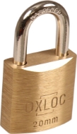 Afbeeldingen van Oxloc hangslot messing 20mm vs kd20