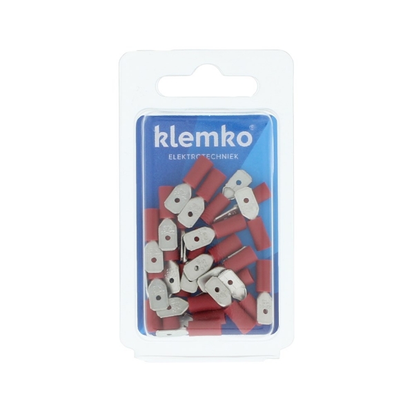 Afbeeldingen van Vlaksteker 6,3x0,8mm rood sp1507h (25st.)