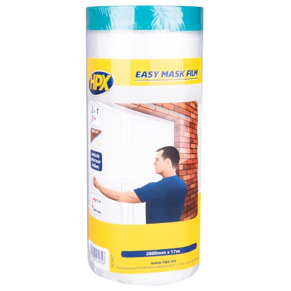 Afbeeldingen van Easy mask film cloth tape - 2600mm x 17mPC261