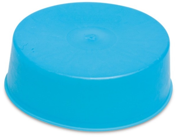 Afbeeldingen van PVC-U Speciedeksel 80 mm lijmmof blauw
