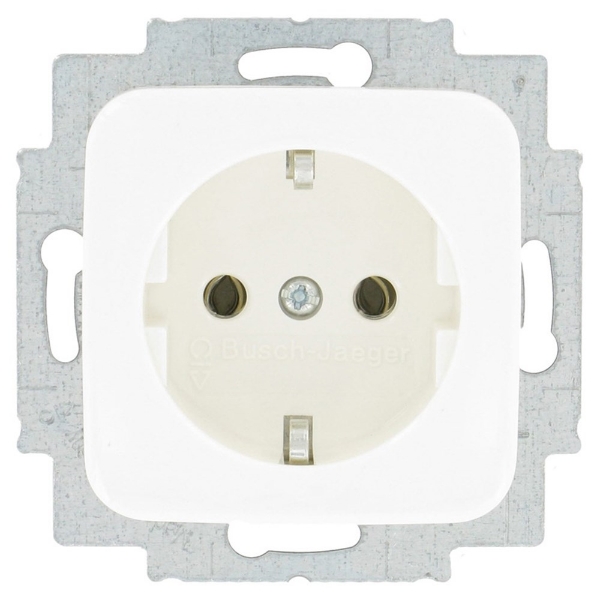 Afbeeldingen van Bj Si Reflex Wandcontactdoos 1V Ra Wit