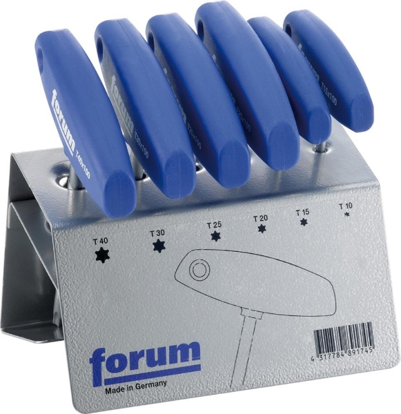 Afbeeldingen van For torx-schr.dr.set. t10-t40 6dlg. t-greep