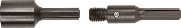 Afbeeldingen van Adapter t.b.v. doorvoerboren zeskant - m16