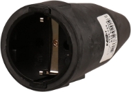 Afbeeldingen van Kelfort contrastekker zwart 16a/250v 2p+a