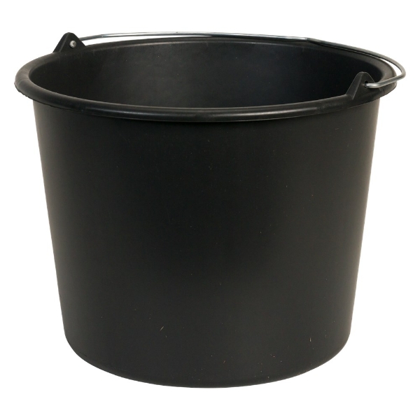 Afbeeldingen van Bouwemmer 12ltr. zwart