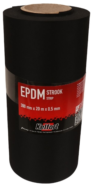 Afbeeldingen van Epdm Folie Zwart 0.30X20M X0.5Mm