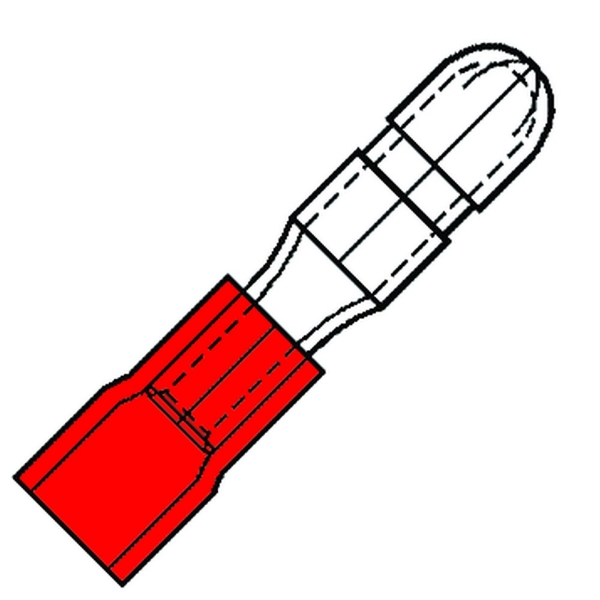 Afbeeldingen van Rondsteker 4x21mm rood sp1504ha
