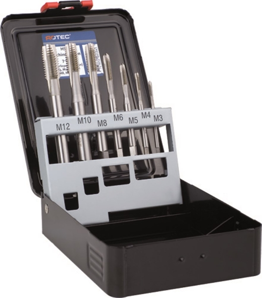 Afbeeldingen van Rotec machinetap set Cassette 7delig m3-m12