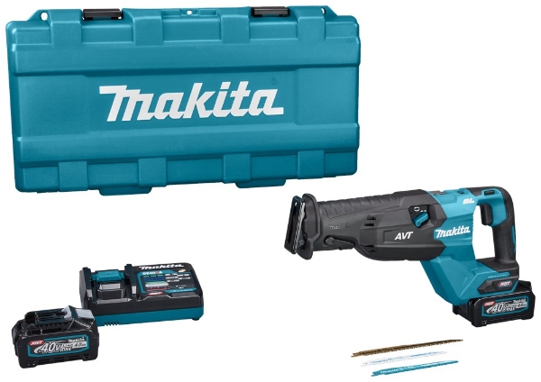 Afbeeldingen van Makita reciprozaag 40v 2xaccu 4,0ah snellader