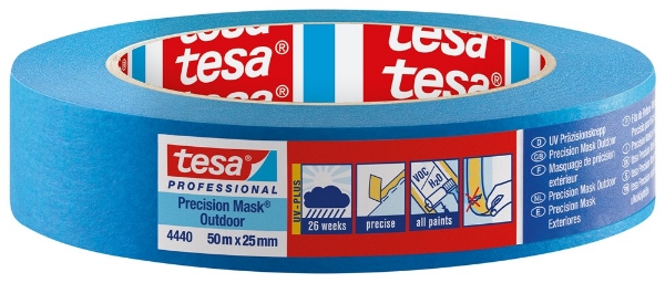 Afbeeldingen van Tesa 4440 tesakrepp 50m, 25mm blauw