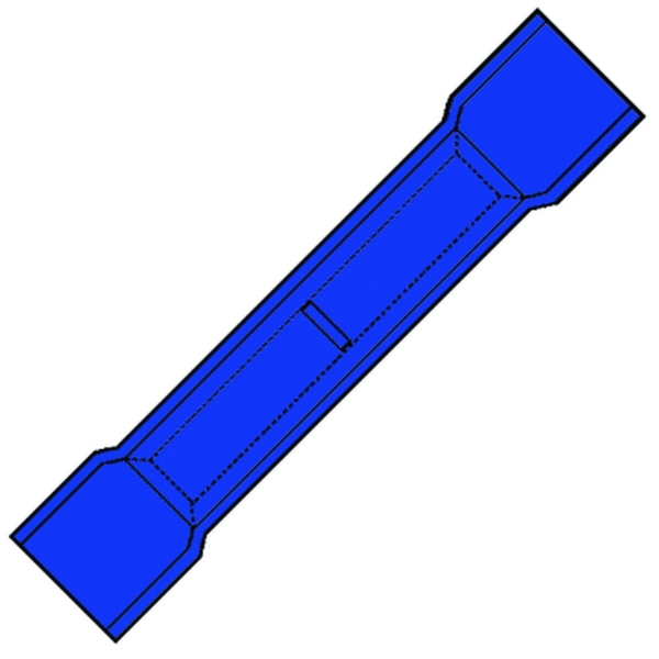 Afbeeldingen van Stootverb. 4,5x24,6mm blauw a2527sk