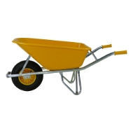Afbeeldingen van Fort kruiwagen 100ltr. geel sbm-100