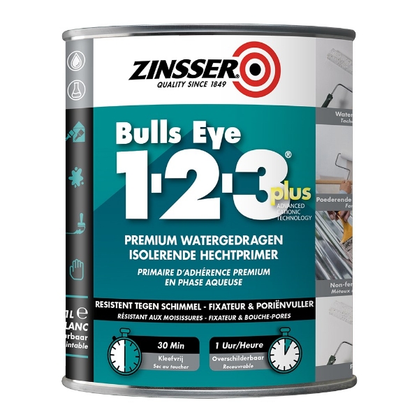 Afbeeldingen van Primer 1l zinsser 1-2-3 plus 1 ltr